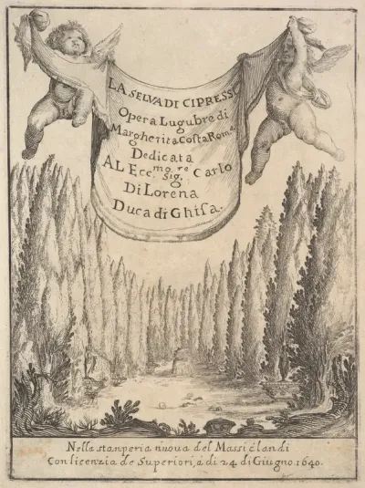 Frontispiece for "The Cypress Forest" (La selva di cipressi)