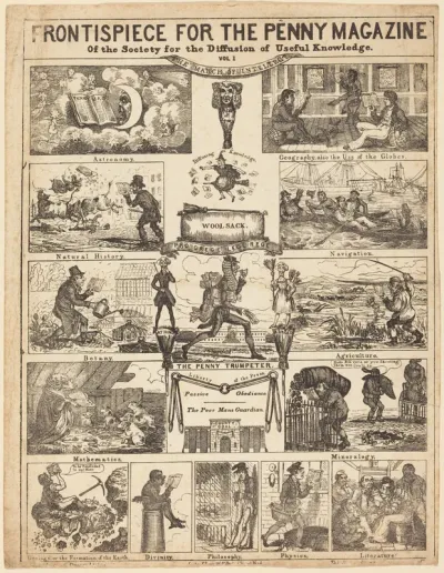 Frontispiece for the Penny Magazine of the Society for the Diffusion of Knowledge: Vo