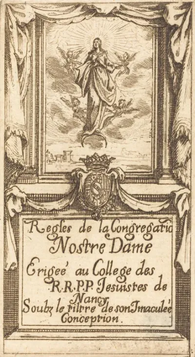 Frontispiece for The Rules of the Order of Our Lady