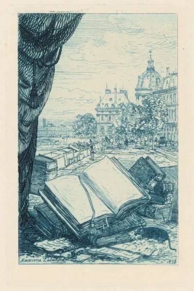 Frontispiece for "Un bouquiniste parisien : le père Lécureux"