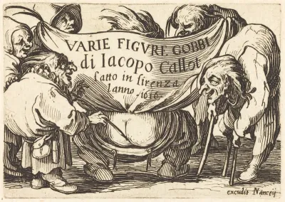 Frontispiece for "Varie Figure Gobbi" (Various Hunchback Figures)
