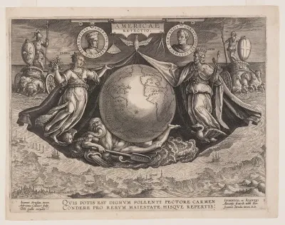 Frontispiece, from Americae Retectio (The Discovery of America)