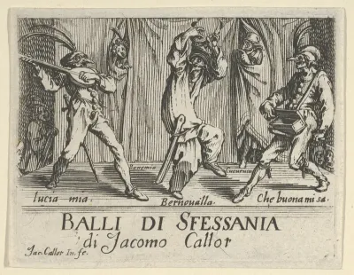 Frontispiece, from "Balli di Sfessania"