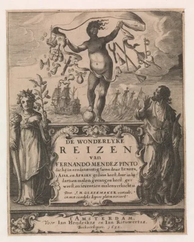 Frontispiece from De wonderlyke reizen van Fernando Mendez Pinto