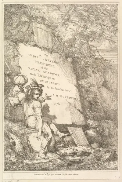 Frontispiece, from "Fifteen Etchings Dedicated to Sir Joshua Reynolds"