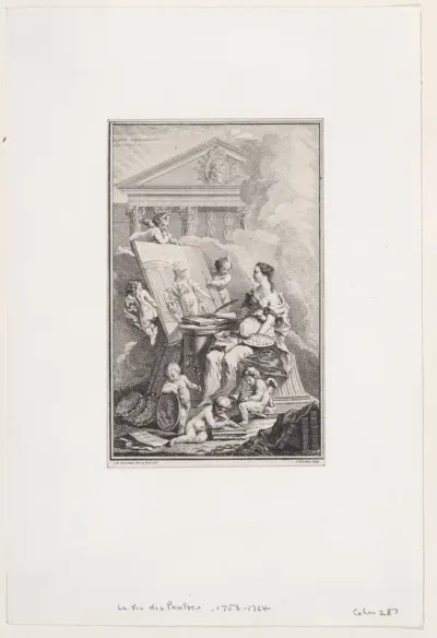 Frontispiece from "La Vie des Peintres"