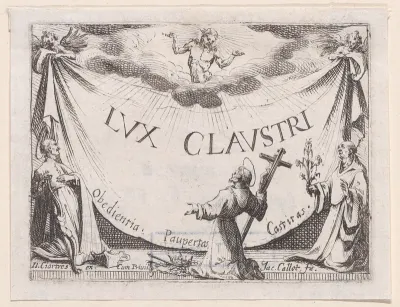 Frontispiece, from "Lux Claustri ou La Lumière du Cloitre" (The Light of the Cloisters)