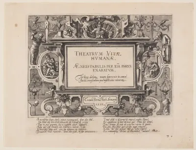 Frontispiece, from Theatrum Vitae Humanae (The Ages of Man)