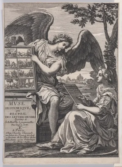 Frontispiece to "La Muse Historique"