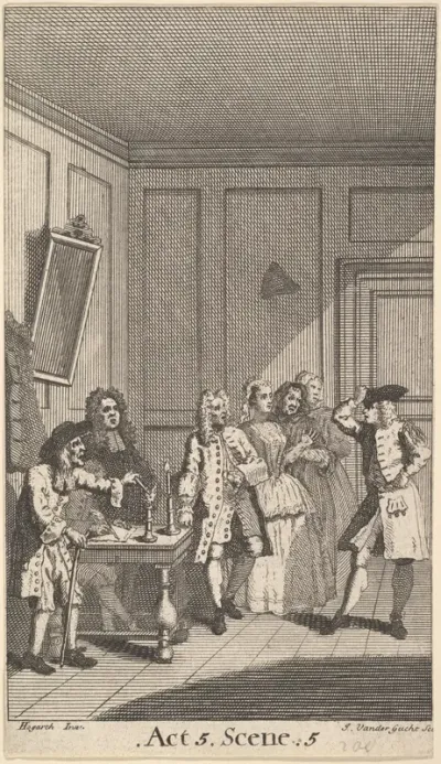 Frontispiece to Moliere's "L'Avare" (The Miser)