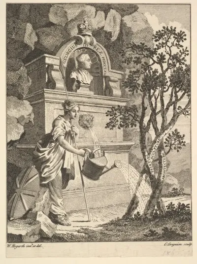 Frontispiece to the Catalogue of Pictures Exhibited in Spring Garden