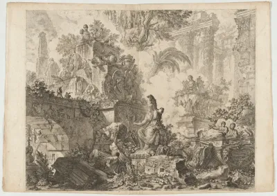 Frontispiece, with Statue of Minerva