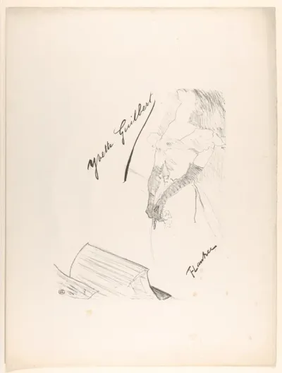Frontispiece - Yvette Guilbert before the Prompter's Box