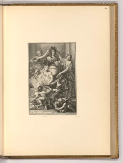 Frontispiz mit Allegorie auf Ludwig XIV.