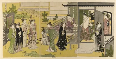 Fuji no uraba, from the series "A Fashionable Parody of the Tale of Genji (Furyu yatsushi Genji)"