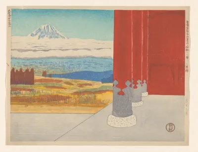 Fuji seen from the Taiseki Temple
