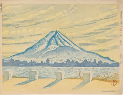 Fuji vanaf het Kawaguchi-meer