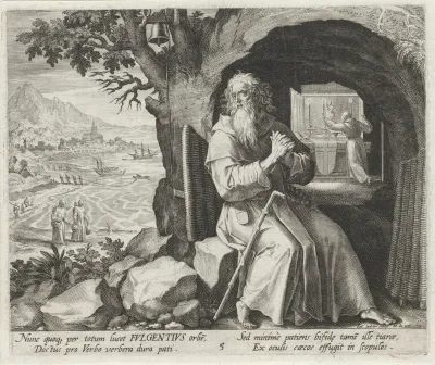 Fulgentius van Ruspe als kluizenaar
