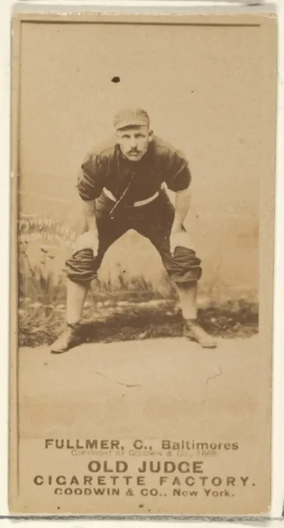 Fullmer, Catcher, Baltimore Orioles, from the Old Judge series (N172) for Old Judge Cigarettes