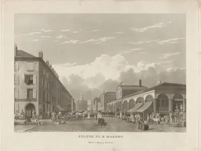 Fulton Street and Market, New York