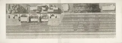 Fundering van de Engelenburcht en de Engelenbrug te Rome