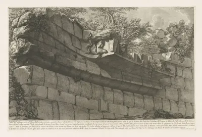 Fundering van de Tempel van Aesculapius op het Tibereiland te Rome