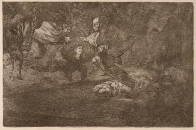 Funeral Folly (Disparate fúnebre), from the series Los Disparates