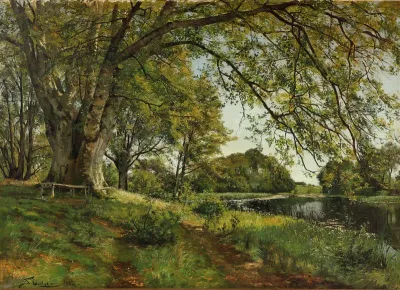 Funkemor. The largest tree in Funkevang near Frederiksborg