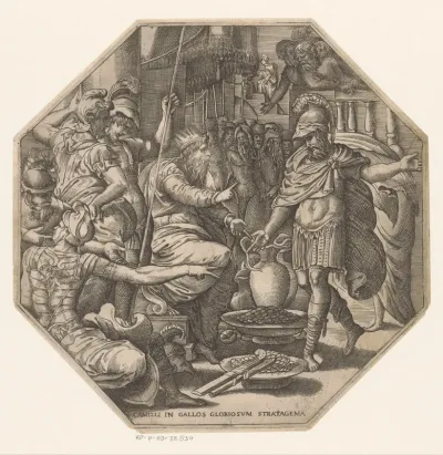 Furius Camillus voor een koning