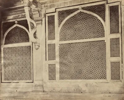 Futtypore Sikri—Two of the Marbled Screens in the Tomb of Sheik Selim Chisti
