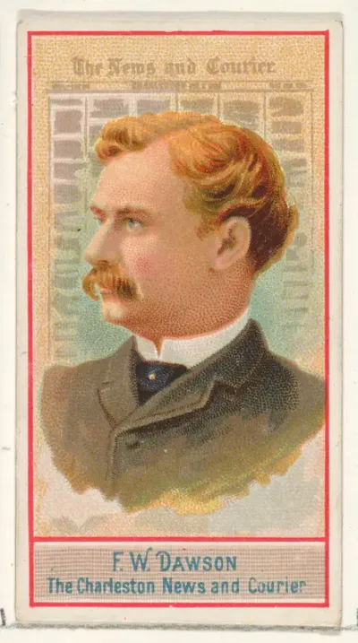F.W. Dawson, The Charleston News and Courier, from the American Editors series (N1) for Allen & Ginter Cigarettes Brands