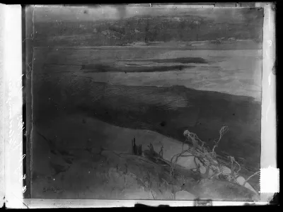 Gabriel Engberg: "Järvimaisema jäänlähdön aikaan" vuodelta 1902