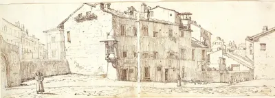 Gade i Monte Pincio-kvarteret, Rom