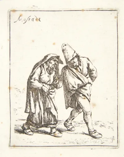 Gående bondepar