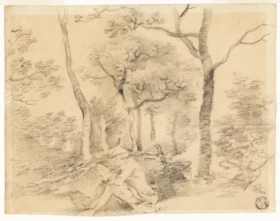 Gainsborough Sketching in Woods