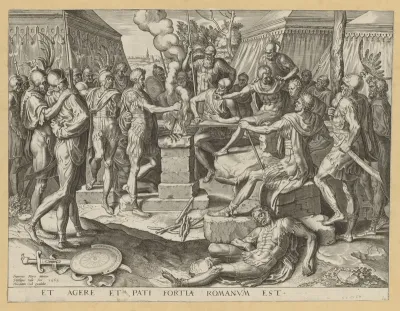 Gaius Mucius Scaevola Placing his Right Hand on a Burning Altar