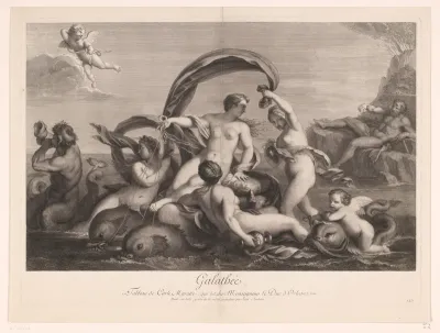 Galatea gadegeslagen door Polyphemus