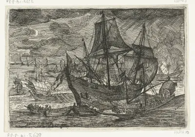 Galeien op zee