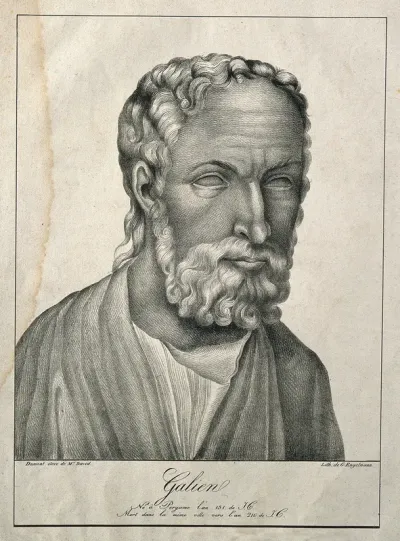 Galen. Lithograph by Dumont, 181-