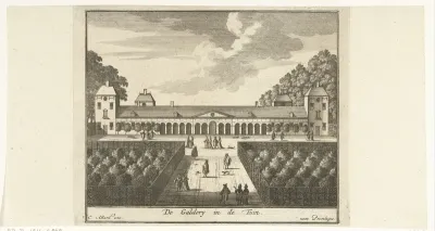 Galerij in de tuin van Paleis Honselaarsdijk