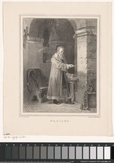 Galileo Galilei in zijn cel