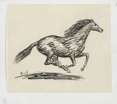 Galopperend paard