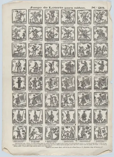 Game of lottery for children