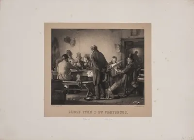 Gamle fyre i et værtshus