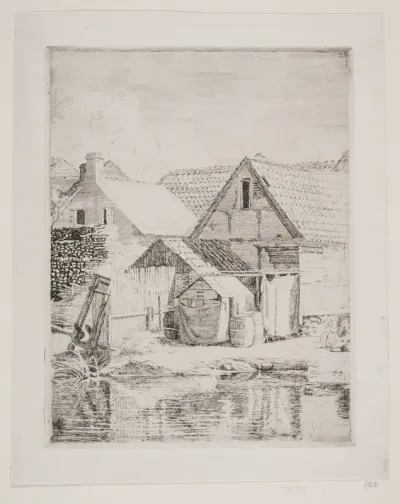 Gamle huse, fra Hellebæk