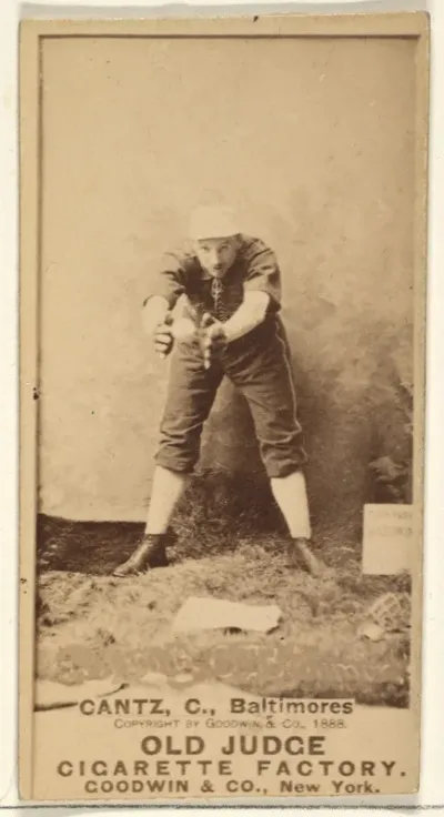 Gantz, Catcher, Baltimore Orioles, from the Old Judge series (N172) for Old Judge Cigarettes