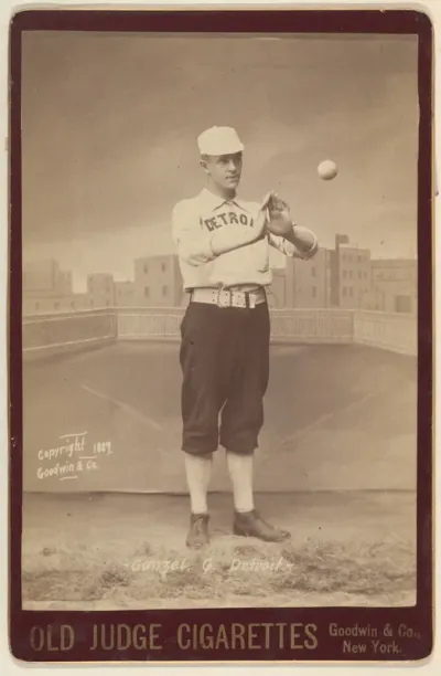Ganzel, Catcher, Detroit, from the series Old Judge Cigarettes
