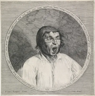 Gapende boer