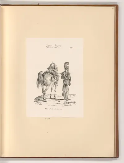 Garde Royale, Chasseur a Cheval, Cheval des Ardennes