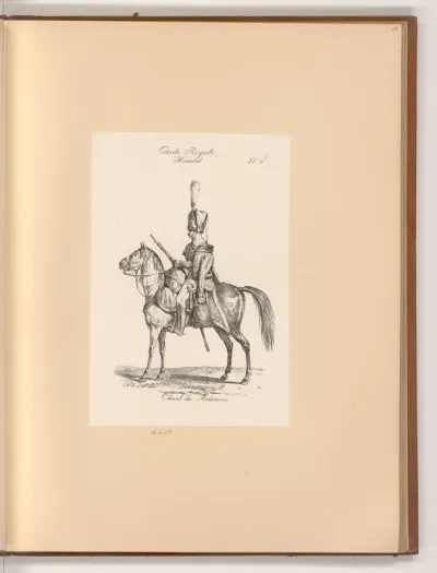 Garde Royale, Hussard, Cheval des Ardennes